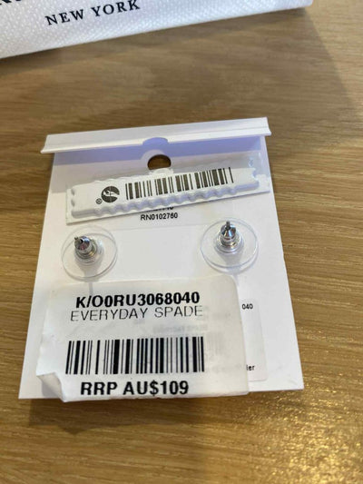 BNWT Silver Kate Spade Earrings, Spade studs