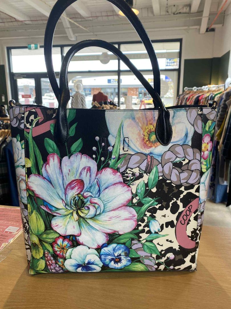 Multi floral tote Coop Bag, 37cm H x 35cm W x 12cm D