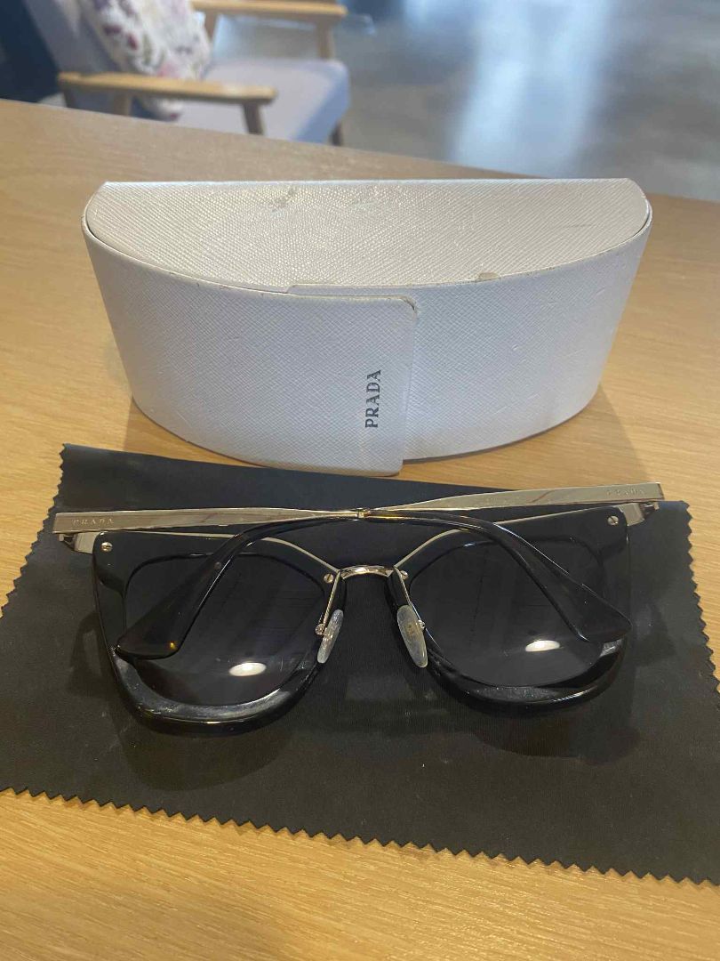 Tortoiseshell & Gold Prada Sunglasses