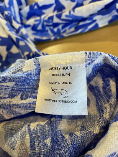 Blue & White Varity Hour Dress, L