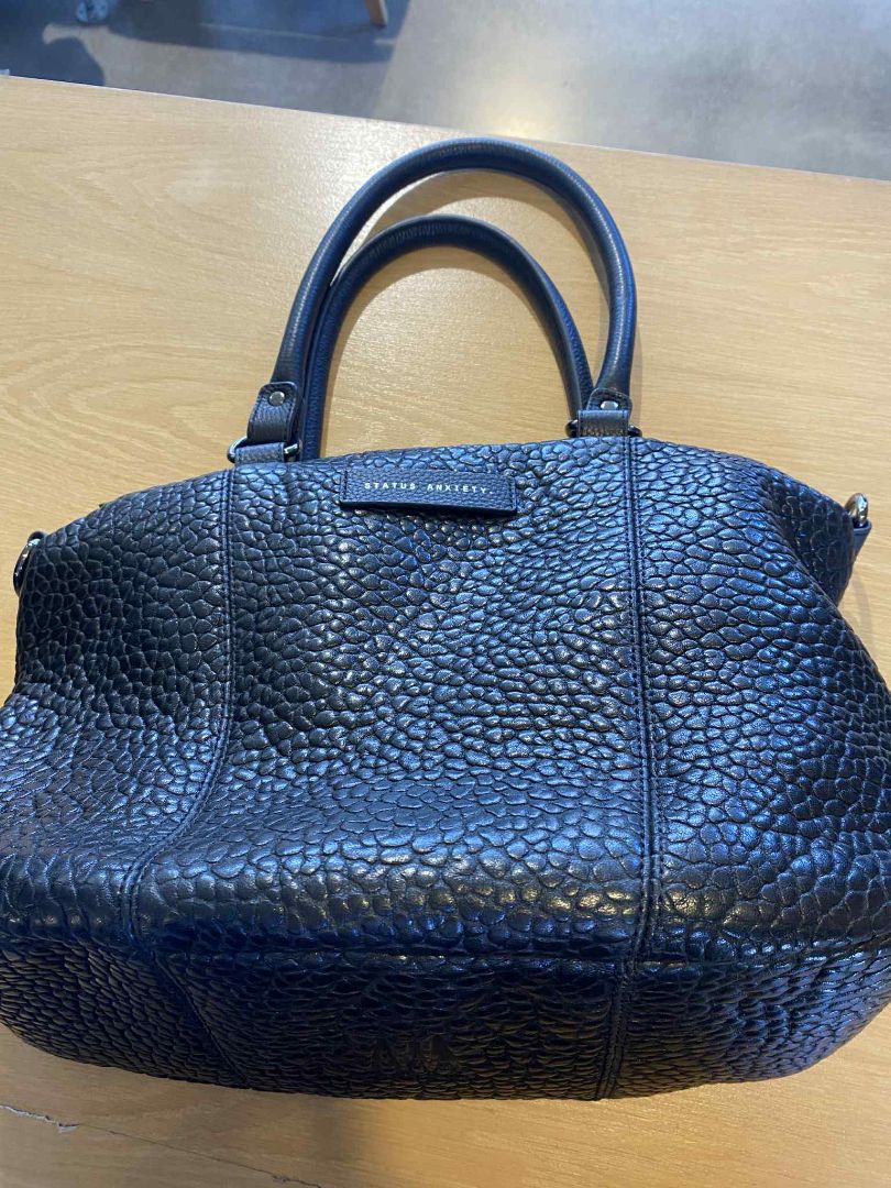 Black Status Anxiety Bag, 38cm x 26cm x 14.5cm