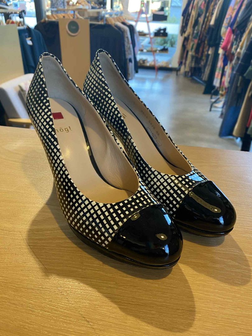 Black & White Hogl Shoes, 38
