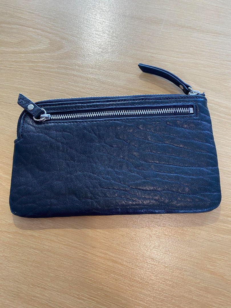 Black Status Anxiety Wallet, 19cm x 11cm