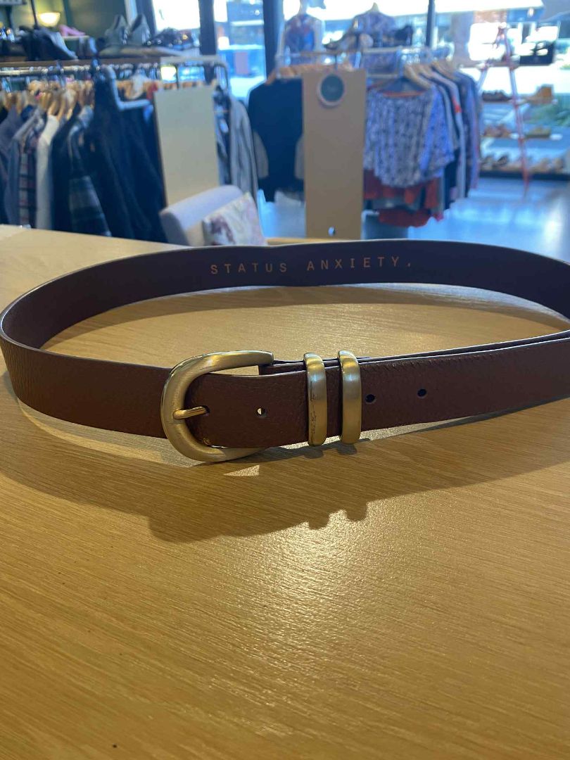 Tan Status Anxiety Belt, M/L