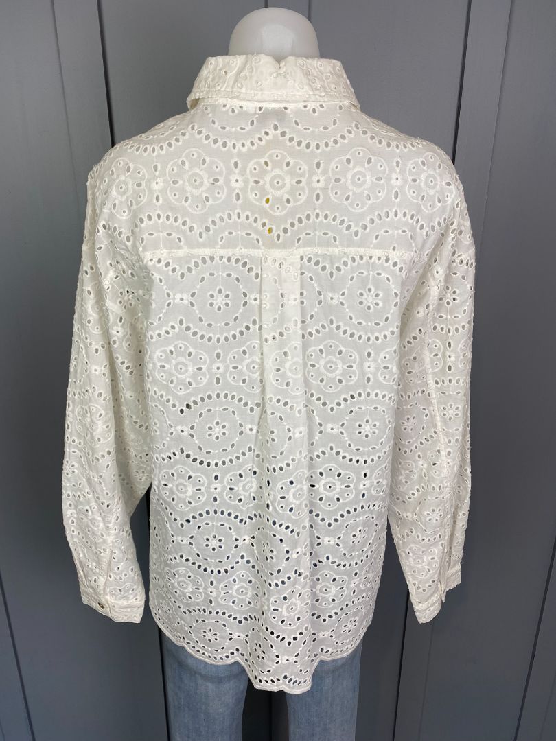 BNWT White Lemon Tree Shirt, 12, 14