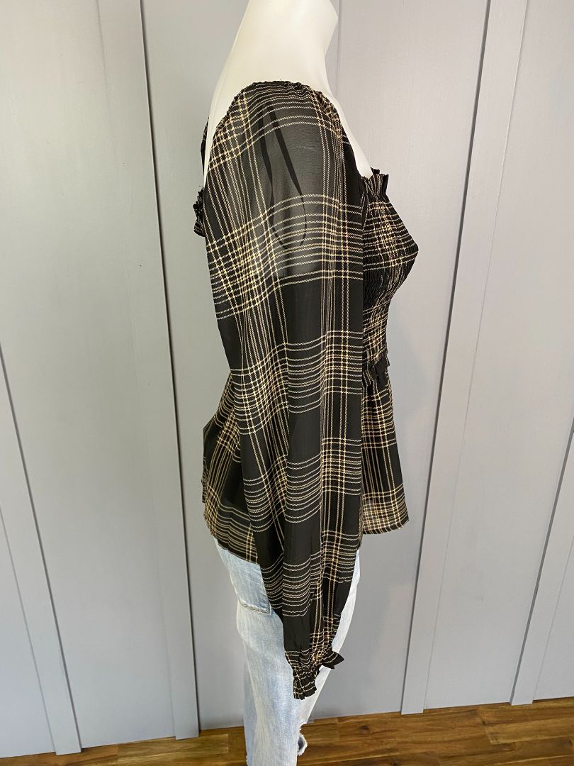 BNWT Black & Tan White Closet Tops, 10