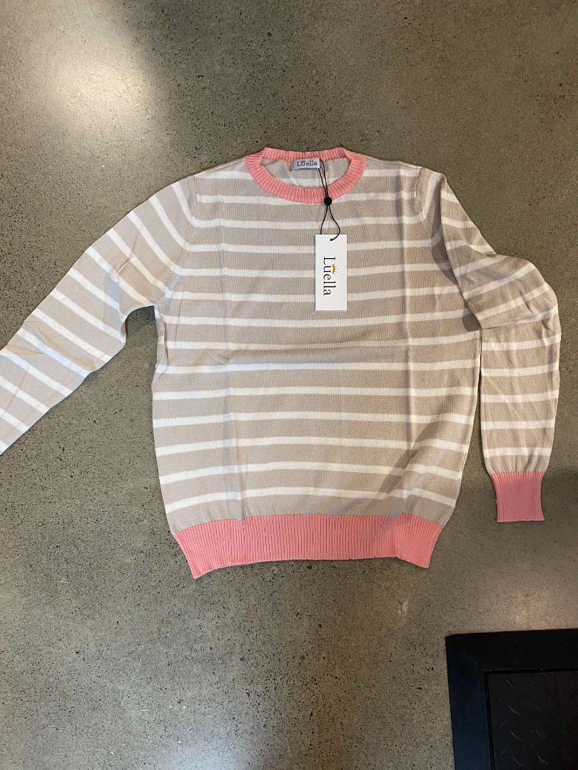 BNWT Taupe & Pink Luella Cotton Knit, S/M, M/L