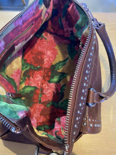 Tan Briarwood Bag, 37cmx 22cm x 16cm