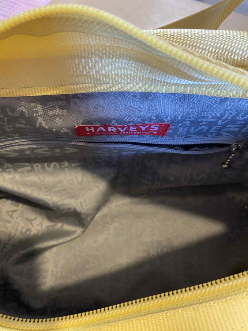 Yellow Harveys original seatbelt bag Bags, 34cm x 18cm x 11cm