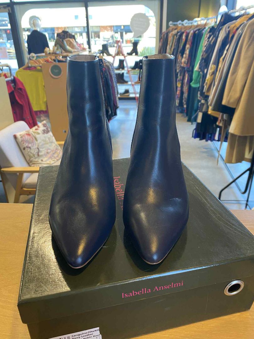 Navy Blue Isabella Anselmi Boots, 40