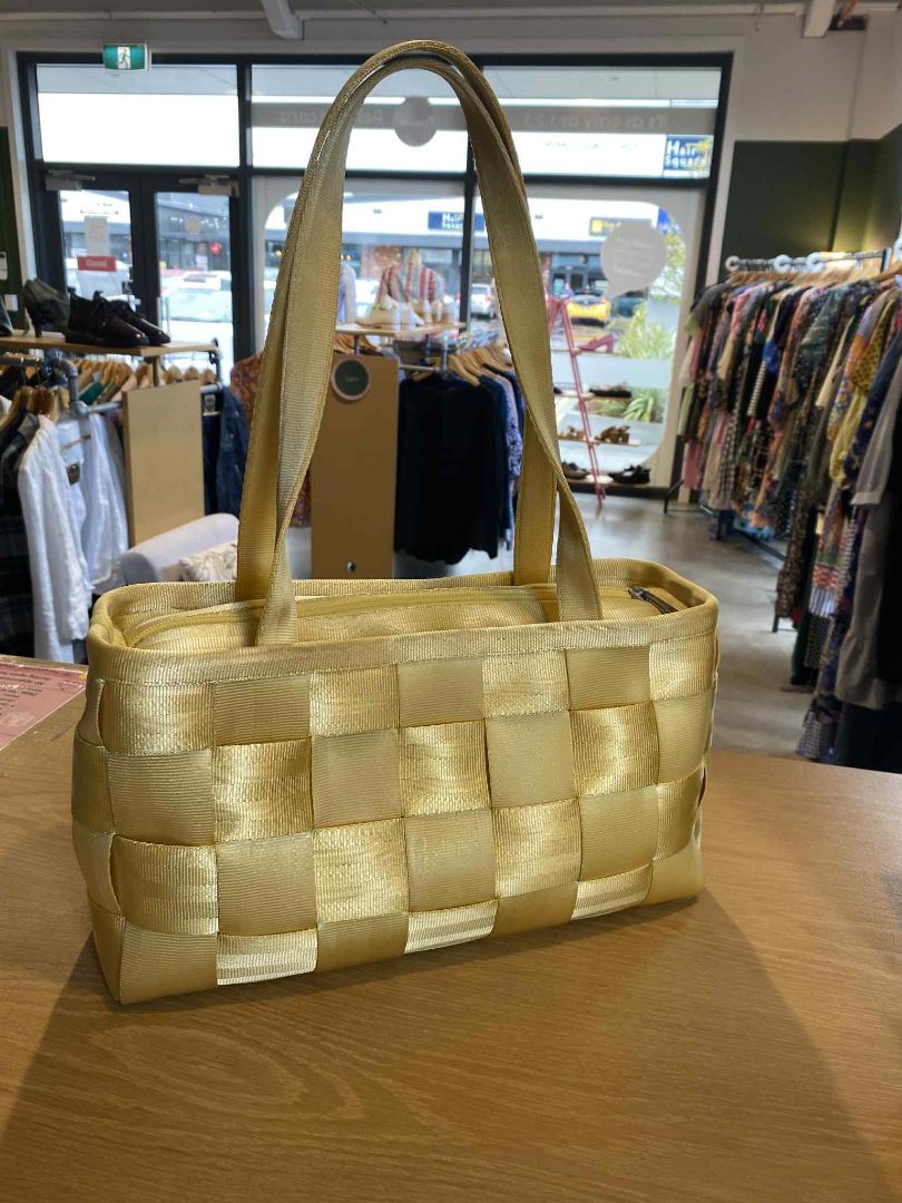 Yellow Harveys original seatbelt bag Bags, 34cm x 18cm x 11cm