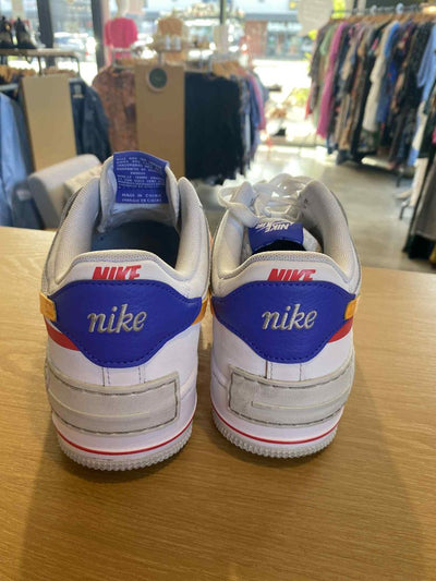 White, Orange & red Nike AF1 Shoes, 42