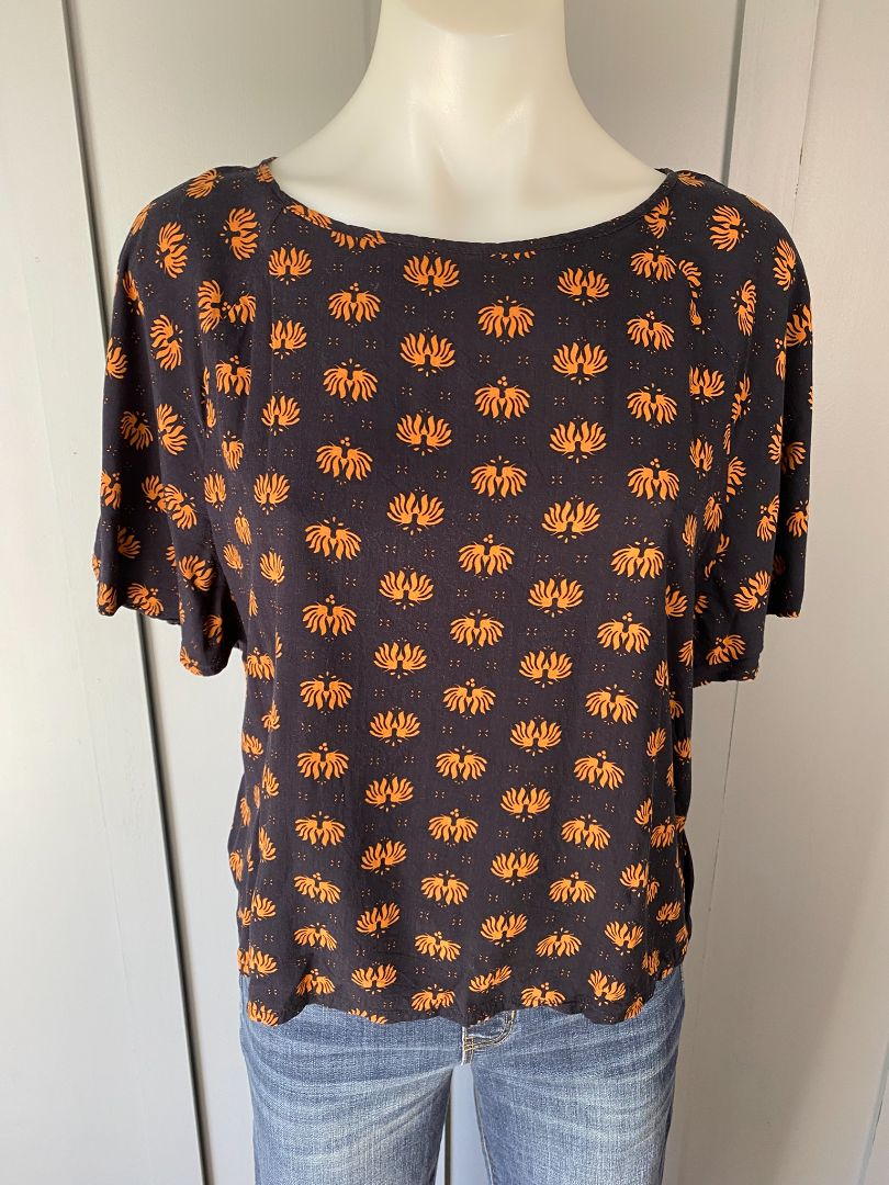 Navy & Rust Huffer Tops, 8