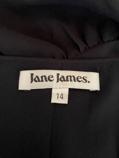Black & Multi floral Jane James Dress, 14