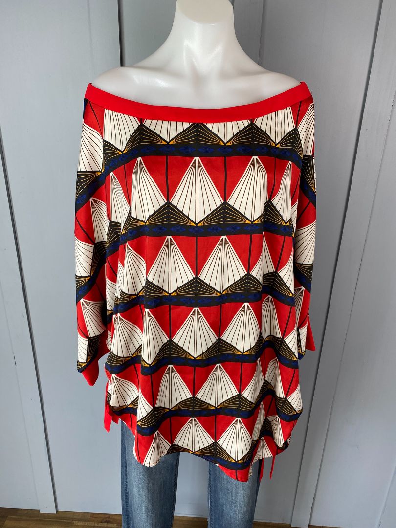 Multi print Amaya Top, O/S