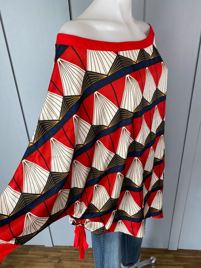 Multi print Amaya Top, O/S