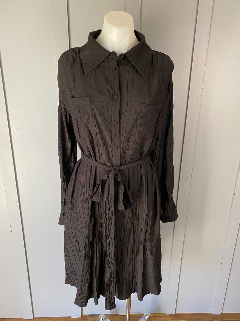 Black Stella Royal Shirt Dress, 16/18