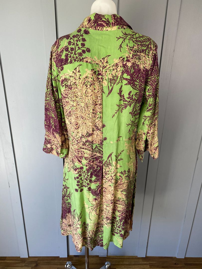 Green print Leona Edmiston Dress, 12