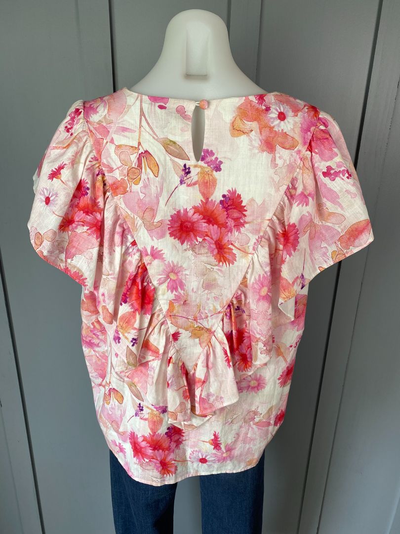 BNWT Pink floral Augustine Tops, XL