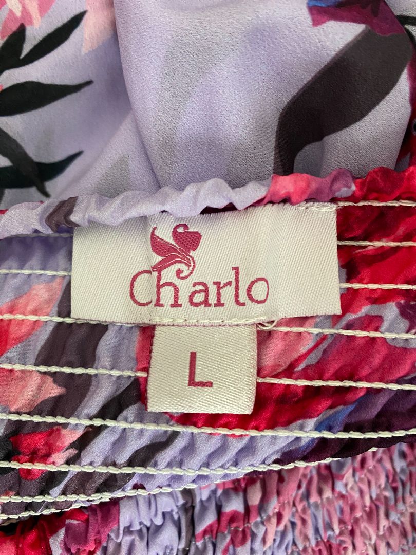 Mauve floral Charlo Skirts, L