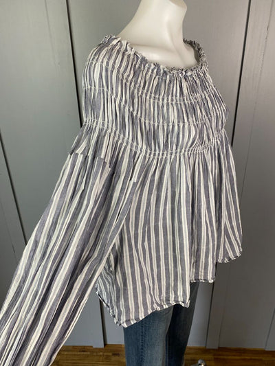 Blue & White stripe Karen Walker Top, 14
