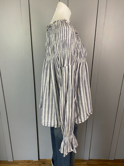 Blue & White stripe Karen Walker Top, 14