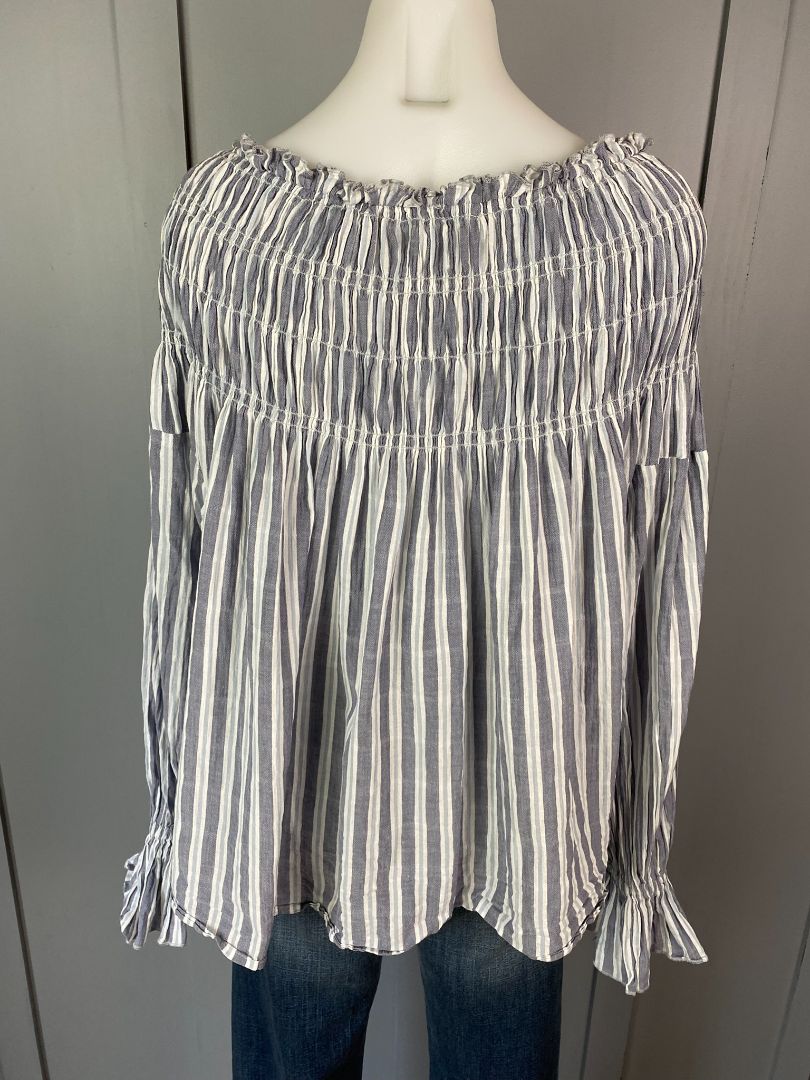 Blue & White stripe Karen Walker Top, 14