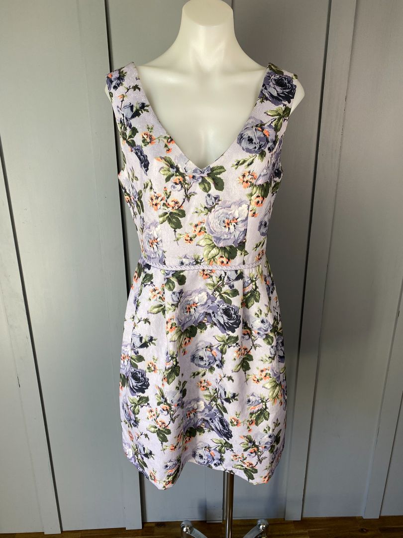 Purple Floral Oasis Dress, 10