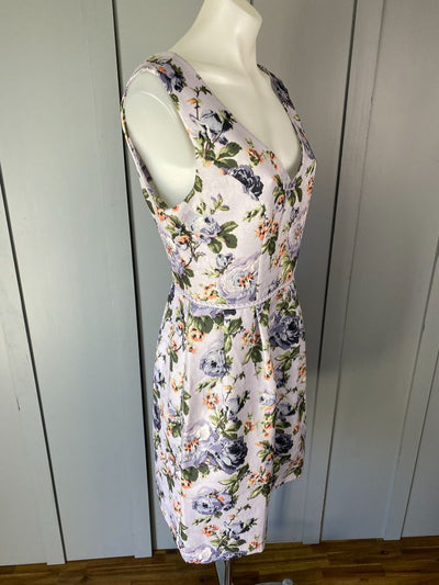 Purple Floral Oasis Dress, 10