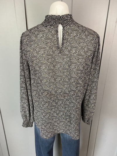 Black & White print Seeking Lola Top, 10