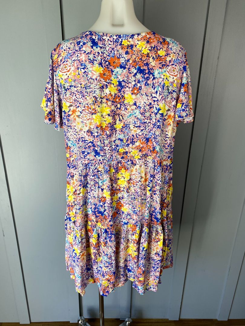 Multi print Boho Dress, L