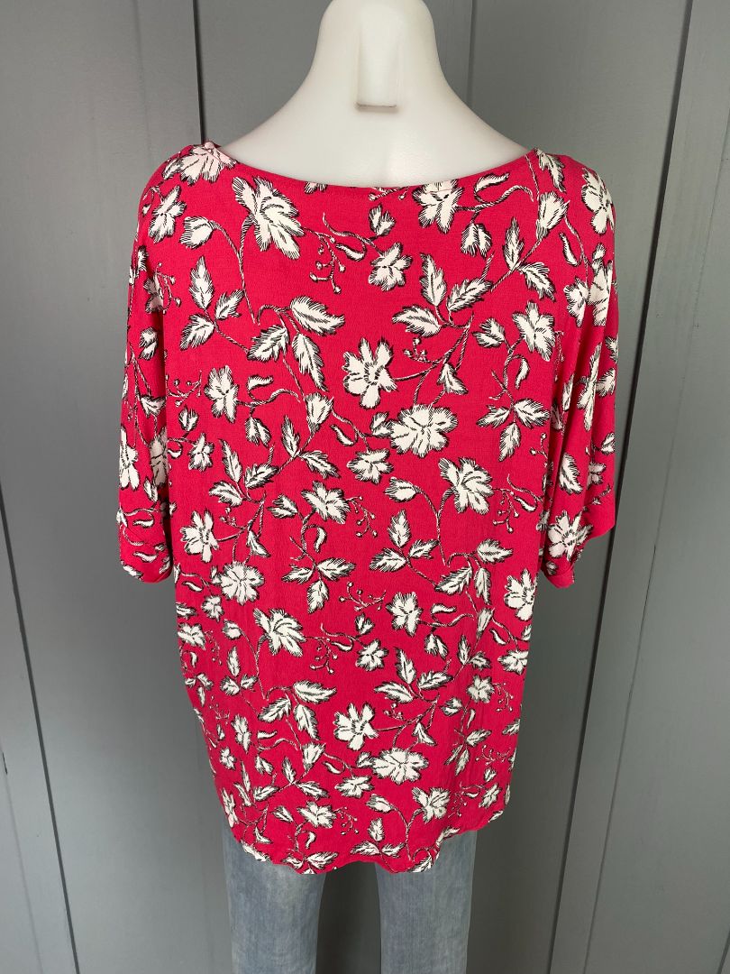 Blue floral Rustty Dusty Tops, 3XL