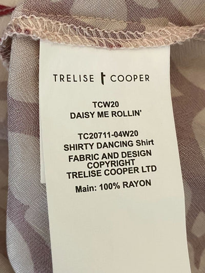 Burgundy & Beige print Trelise Cooper Shirt/Blouse, 12