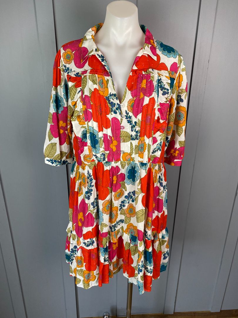 BNWT Multi floral print Joop & Gypsy Dress, 8