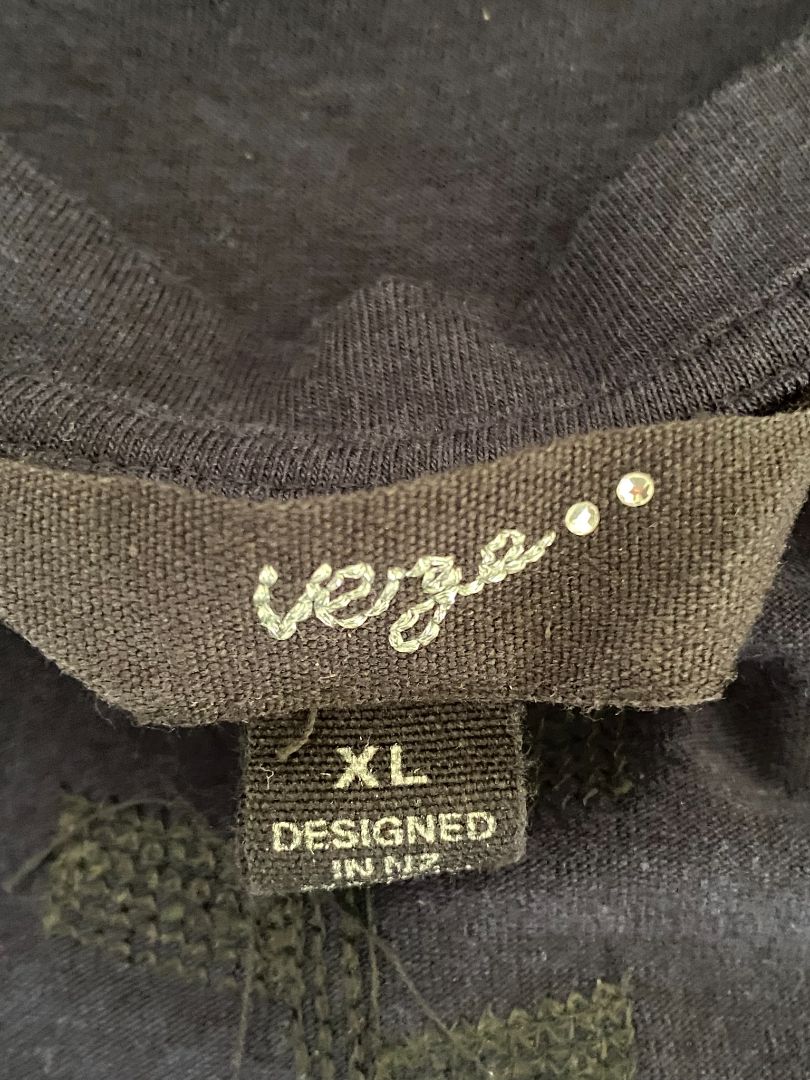 Navy Verge Tops, XL