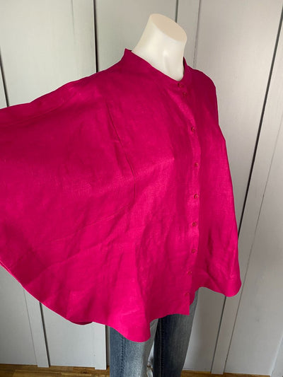 Magenta/Pink Elk Linen Top, M/L
