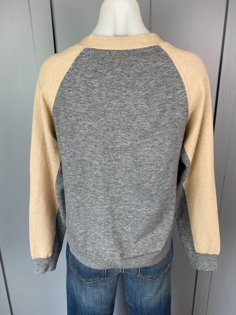 BNWT Beige & Grey Nice Things Cardi, M