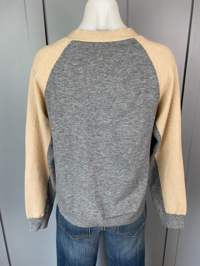 BNWT Beige & Grey Nice Things Cardi, M