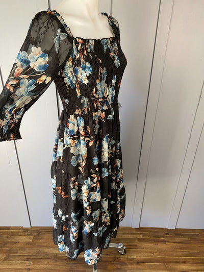 BNWT Black floral Baltic Born Dress, 10