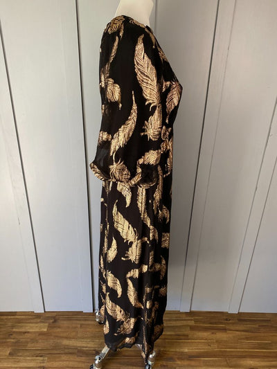 BNWT Black & Gold Love Roses Dress, 10