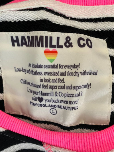 Black, WHite & Pink Hamill + Co Sweatshirt, L