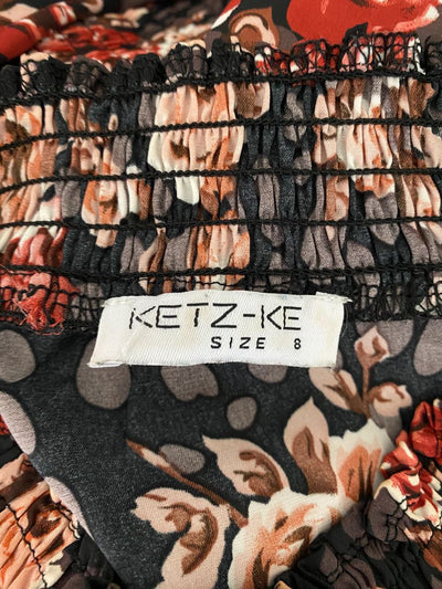 Black floral Ketz Ke Tops, 8