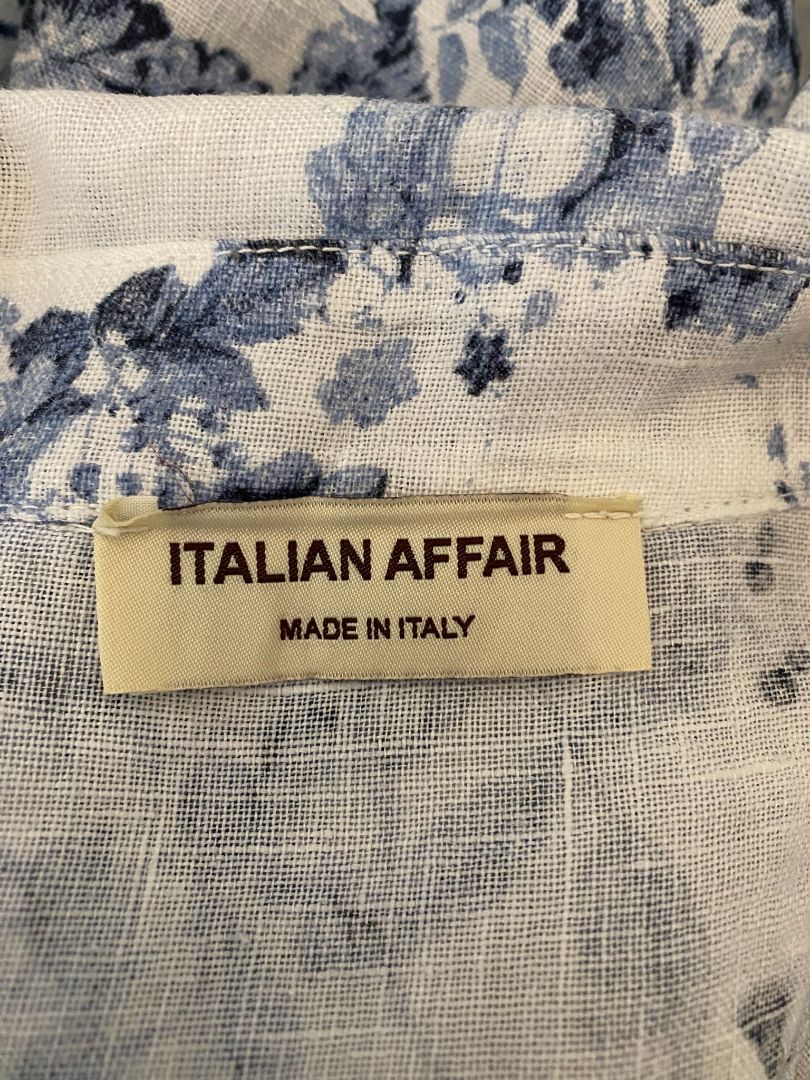 Blue & White Italian affair Shirt, S