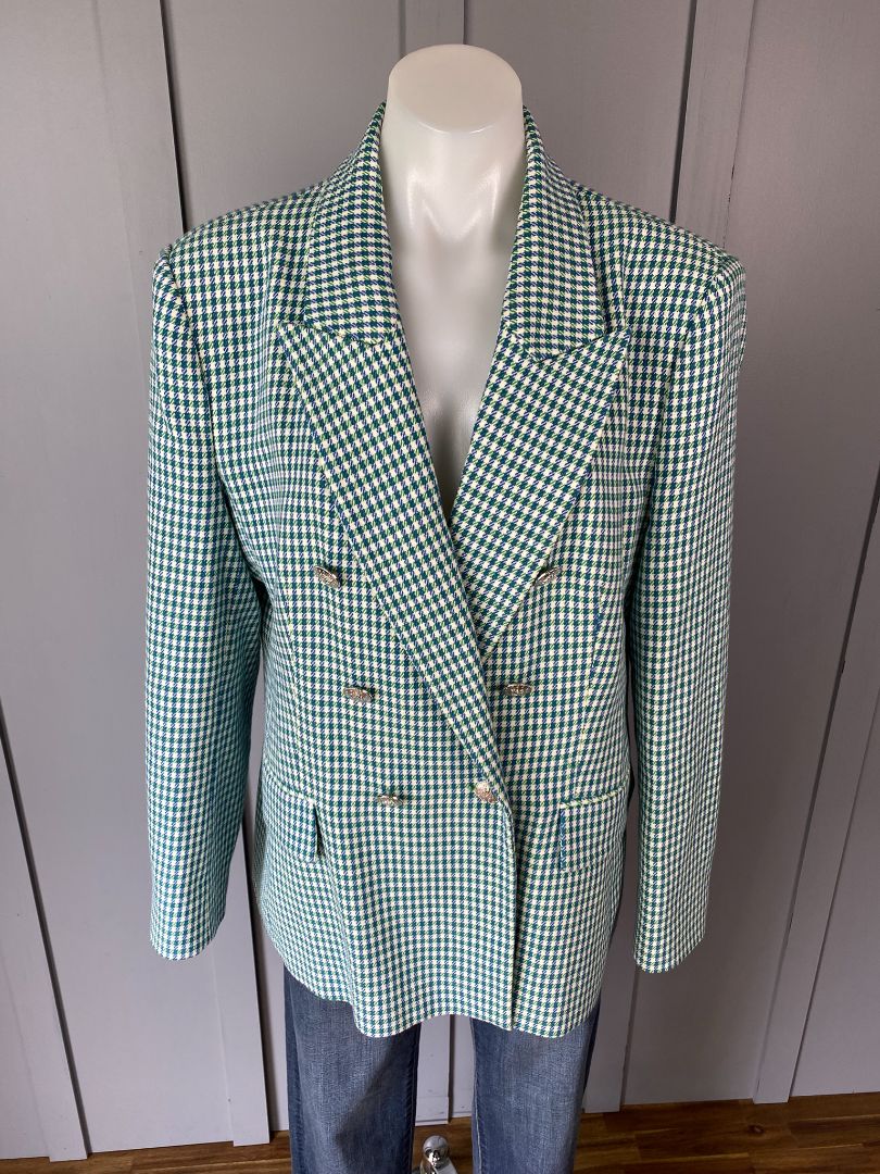 Green check Zara Blazer, 14