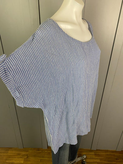 Blue & White Made in Italy Tops, M/L