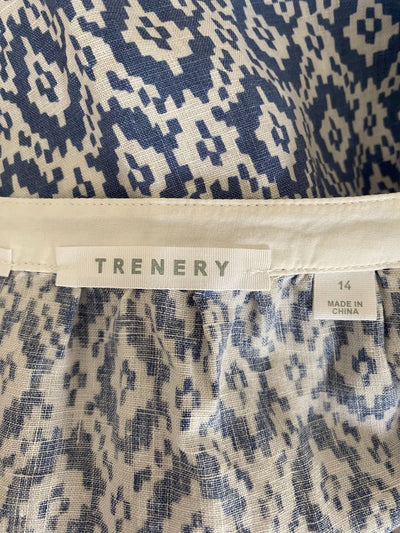 Blue & White Trenery Dress, 14