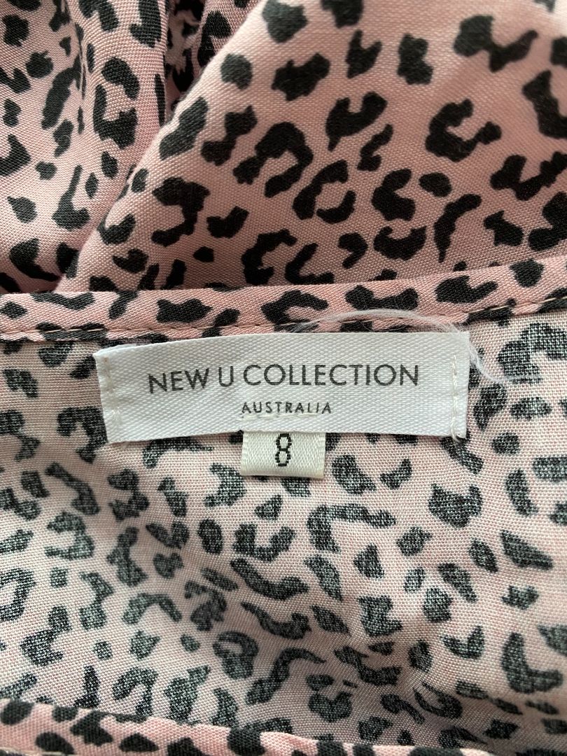 Pink animal print New U Collection Dress/Tunic, 8