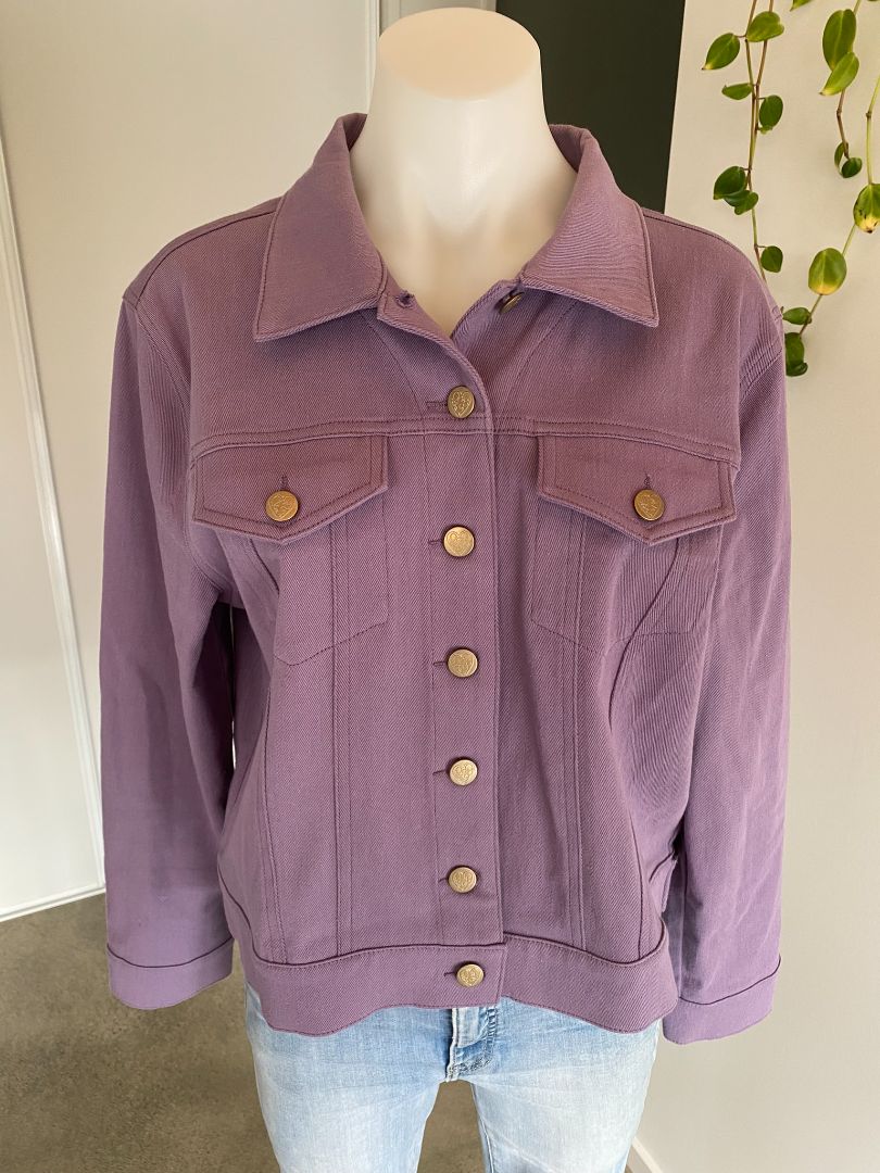 Purple Annah Stretton Denim Jacket, L