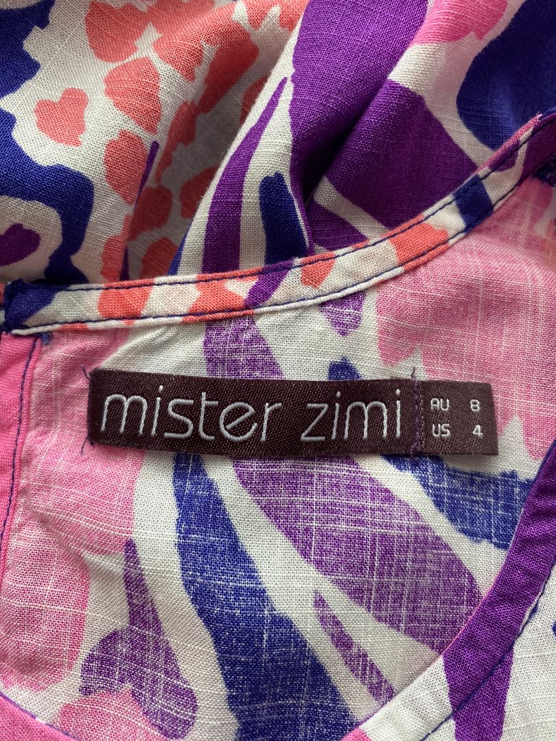 Blue & Pink floral Mister Zimi Pants/Shorts, 8