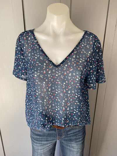 Blue floral Kilt Tops, 12